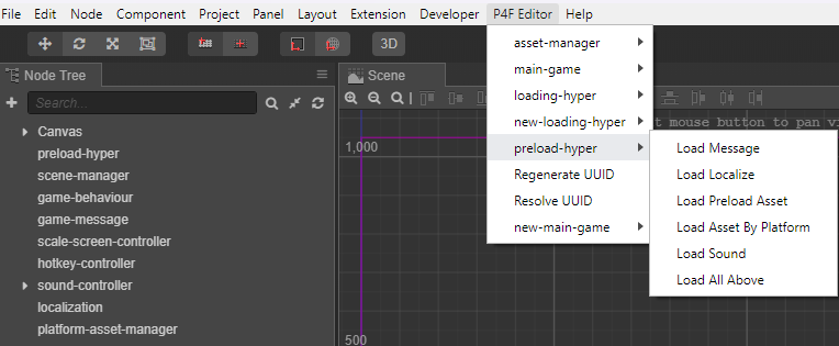 Preload Scene Setup