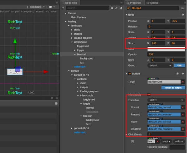 Loading Button Setup