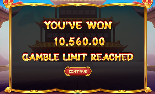 Gamble Win Limit Popup