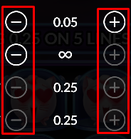 Plus/Minus Buttons
