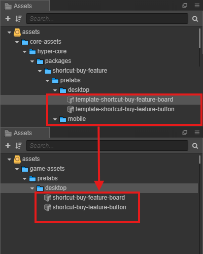 Prepare Assets Prefabs