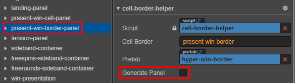 Present Win Border Panel