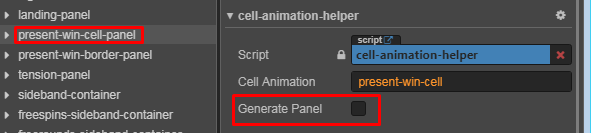 Present Win Cell Panel