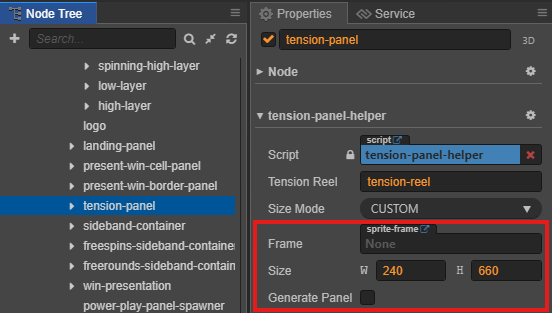 Tension Size Custom