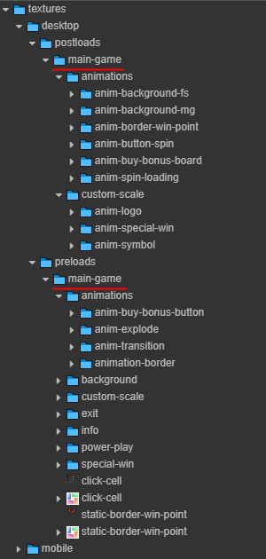 Desktop Asset Structure