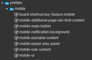 Prefabs Mobile