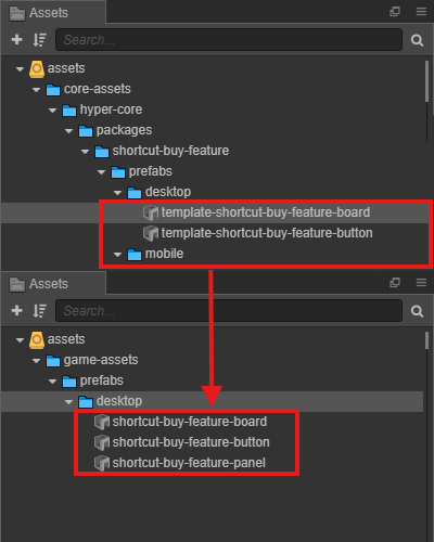Prepare Assets Prefabs